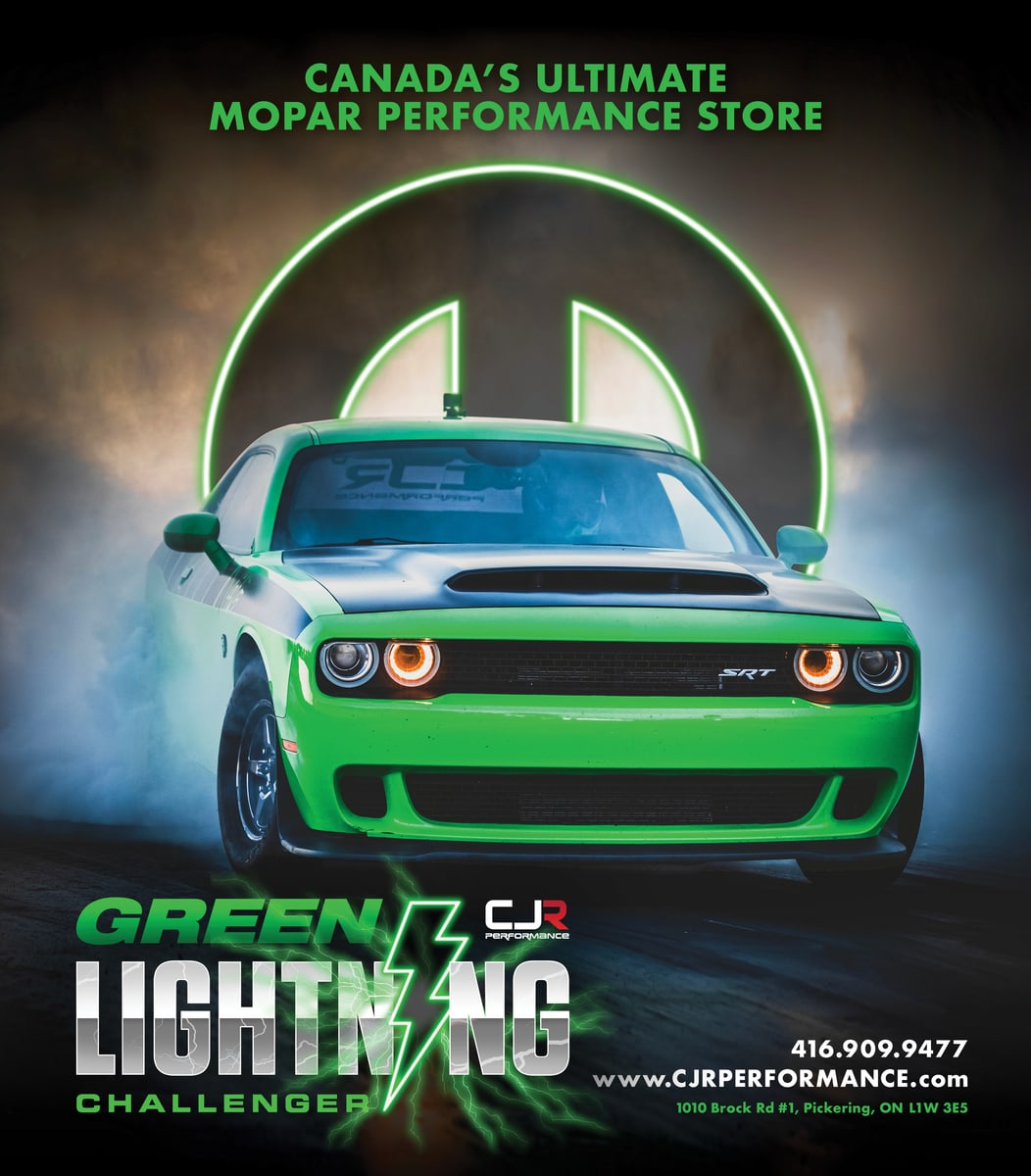 Green Lightning Challenger poster: CJR Performance build