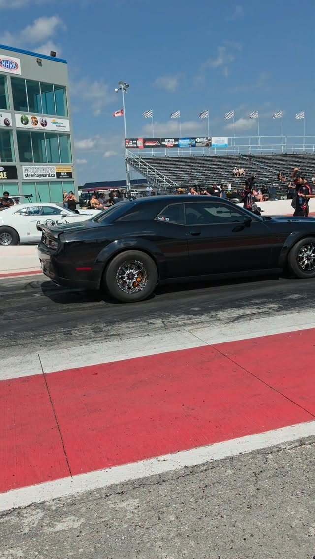 Black Challenger staged at Toronto Motorsports Park, Canada Heads Up 6.0 class
